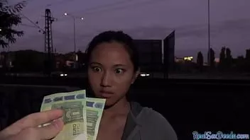 Play Smallboob asian beauty pounded for cash before giving head
