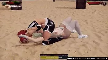 Afspelen Bunny glamazon vs polly speeltje (naakte vechter 3d)