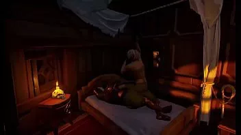 Reproduzir Grande homem em sea of ​​thieves se diverte na cama