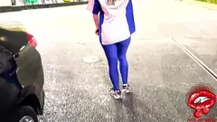play BBW HotWife Falls per il cazzo di grasso della BBC alla stazione di servizio