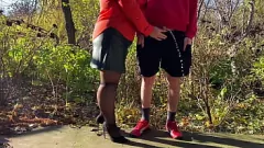 play BBW MILF Elena kan niet genoeg krijgen van kinky publieke pis spelen met stiefzoon Aleksandr