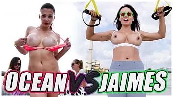Odtwórz Bangbros - publiczna bitwa kóz: aletta ocean vs franceska jaimes